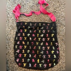 Disney Black crossbody Bag with Colorful Mickey Pattern
